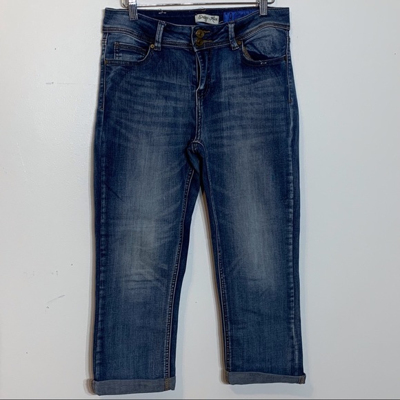 EUC Indigo Rein‎ Curvy Cropped Denim Capri Jeans - Picture 2 of 7